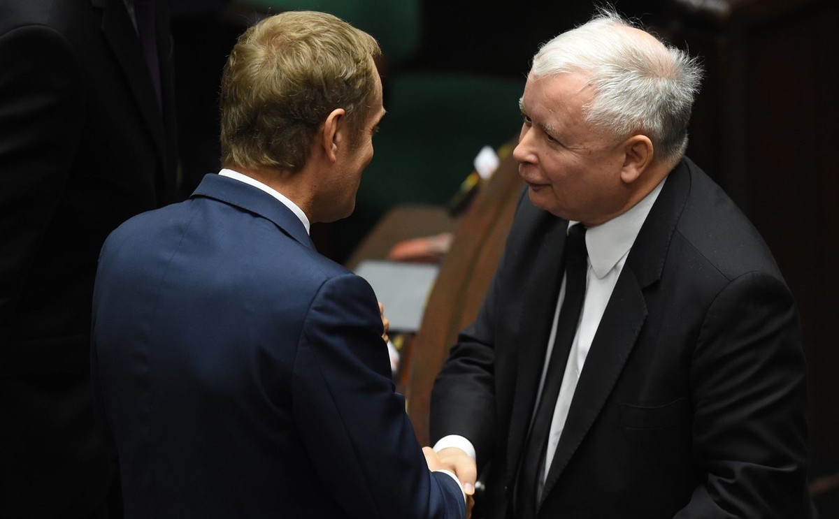 Donald Tusk i Jarosław Kaczyński