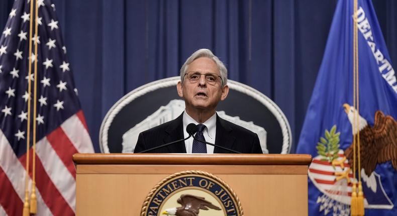Attorney General Merrick Garland tightened Justice Department policies to prevent political appointees from attending partisan events.