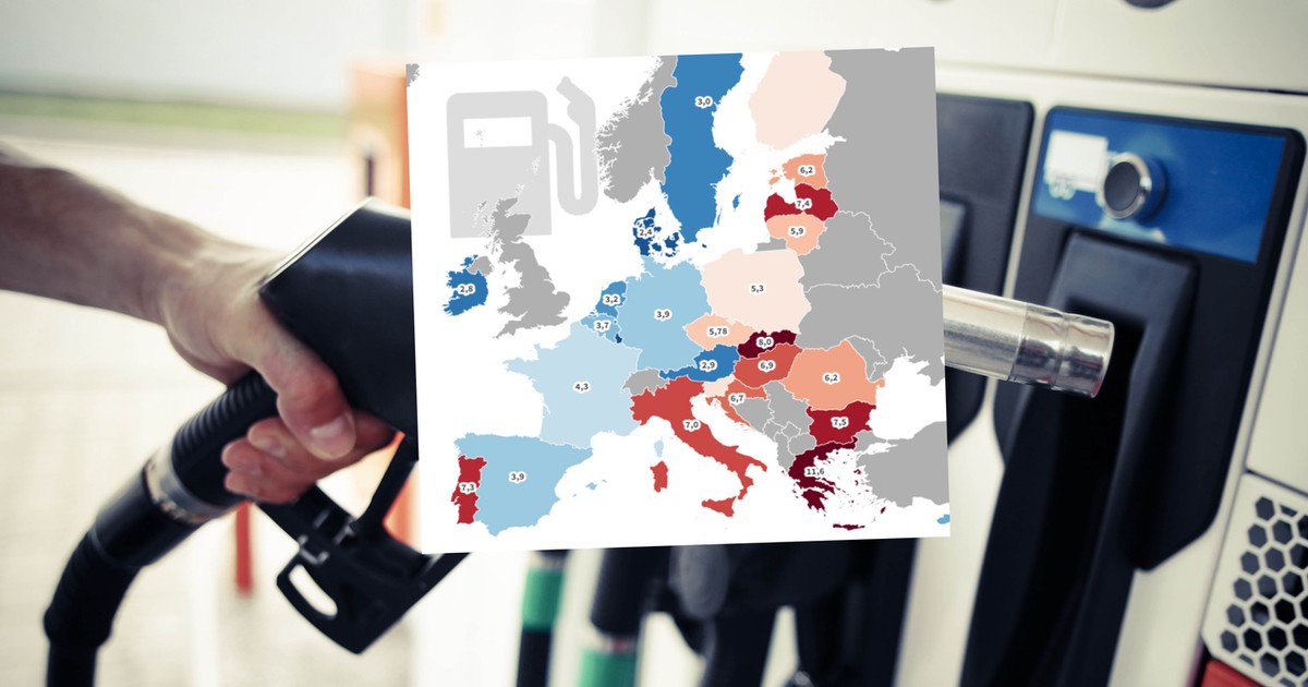 Impuestos de combustible incluidos.  Así se calculan nuestros salarios en comparación con otros países de la UE