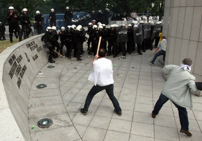 Protesty górników