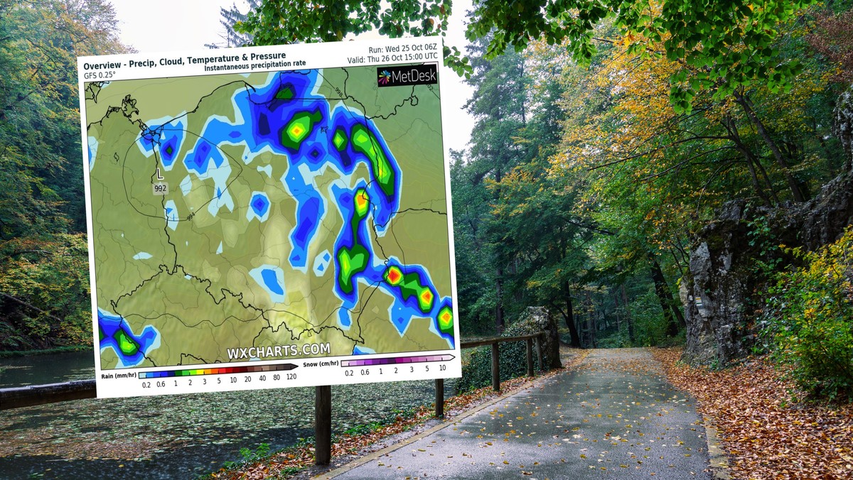 Pogoda na dziś, 26 października. Nie takich prognoz oczekujemy