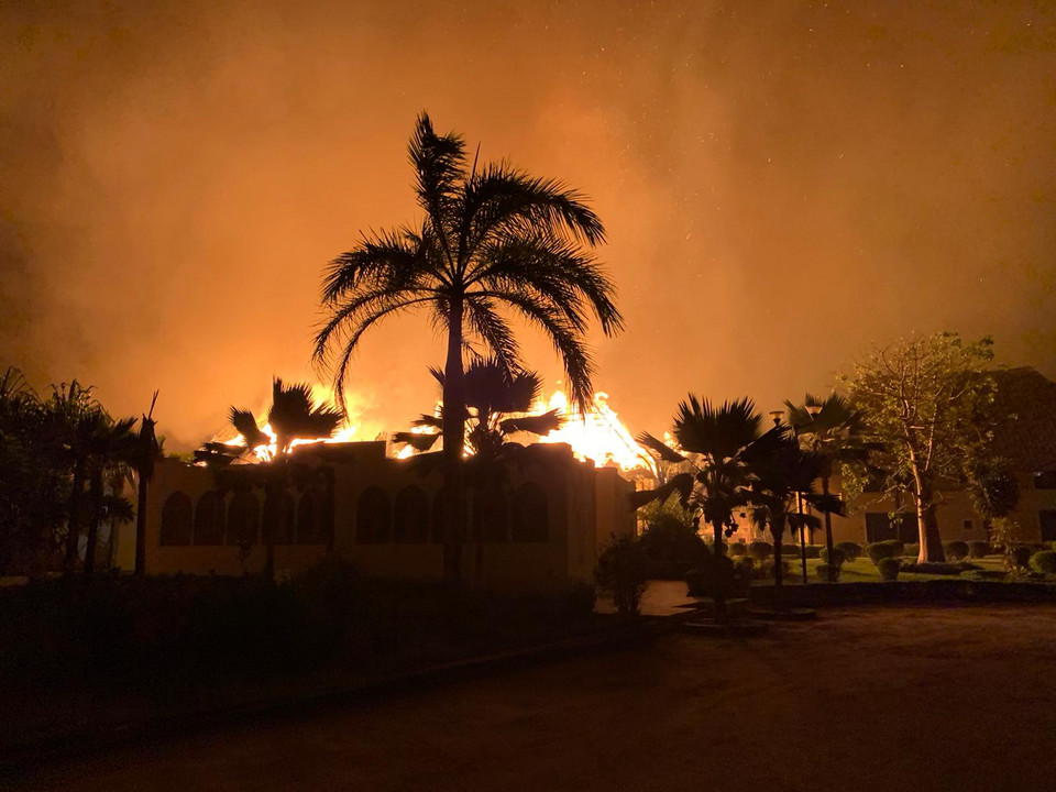 Pożar hotelu na Zanzibarze