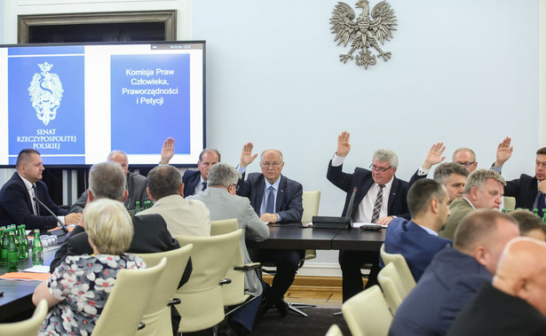 Posiedzenie senackiej komisji praw człowieka, praworządności i petycji