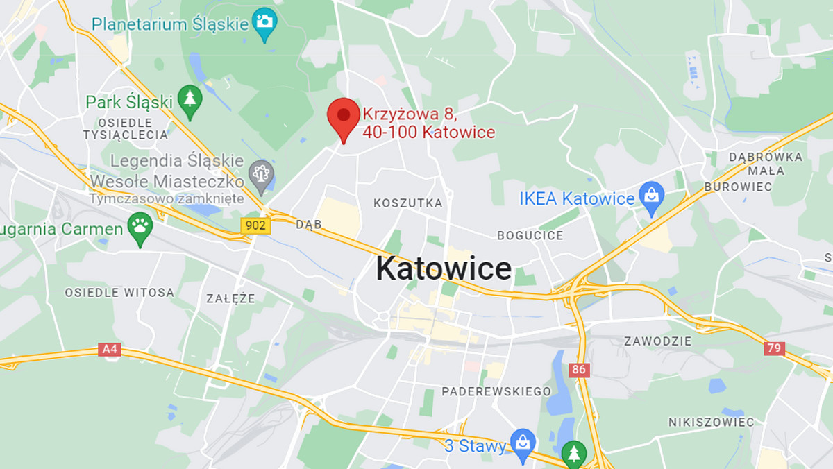 Pożar w bloku w Katowicach. 26-latka i 3-letnie dziecko w szpitalu