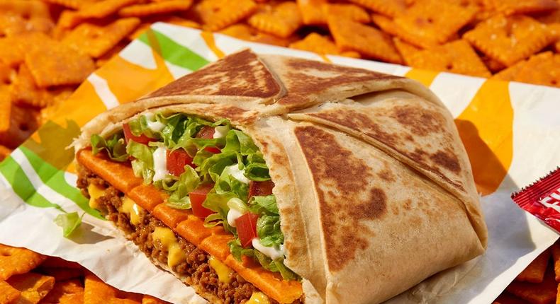 The Cheez-It Crunchwrap Supreme is among the new menu items Taco Bell is releasing this year. Taco Bell