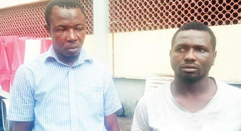 The suspects, Ademola Adebayo and Tohheb Fatuga