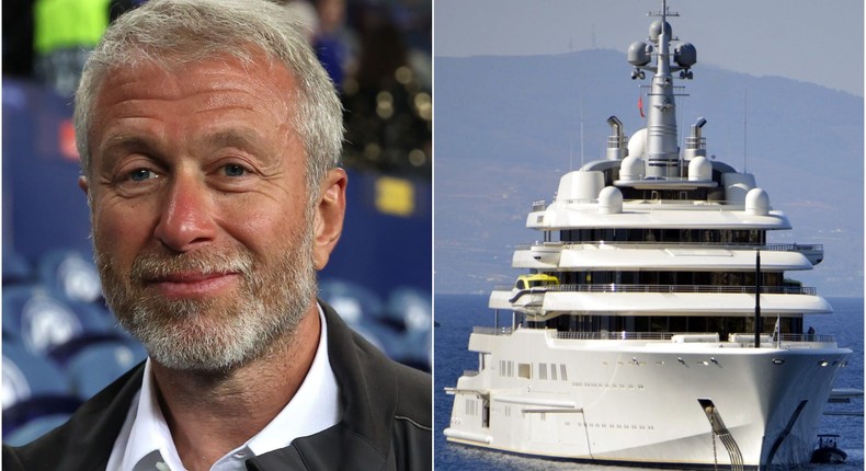 Roman Abramovich, owner of Chelsea FC, next to his superyacht called EclipseAlexander Hassenstein - UEFA/UEFA/Ali Balli/Anadolu Agency/Getty Images