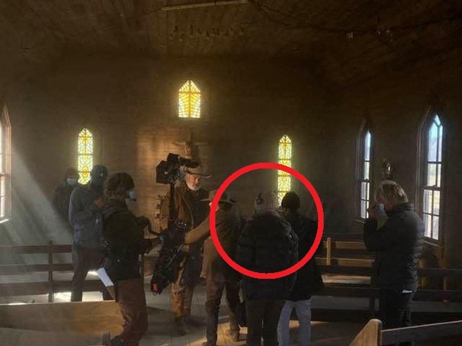 Scena sa snimanja filma "Rust"
