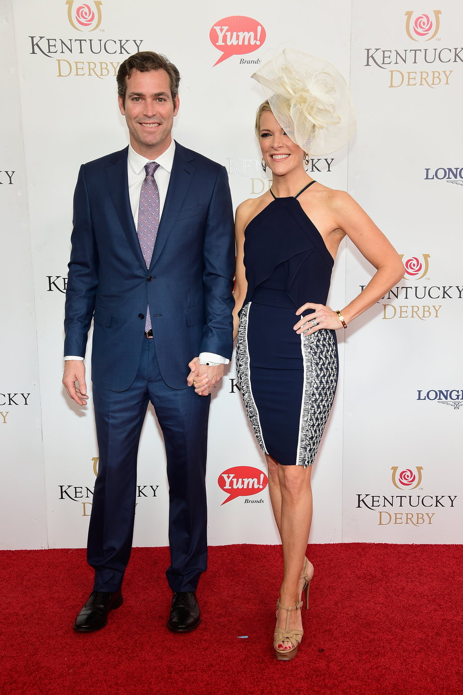 BEST: Novelist Douglas Brunt and Fox News reporter Megyn Kelly made an elegant pair in navy blue.