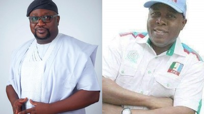Seyi Sowunmi of the Labour Party (L) and APC's Lanre Ogunyemi (R).