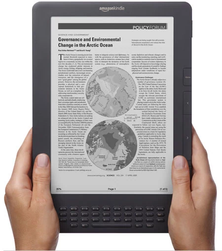 Amazon Kindle to jeden z najbardziej rozpowszechnionych produktów wykorzystujących elektroniczny papier