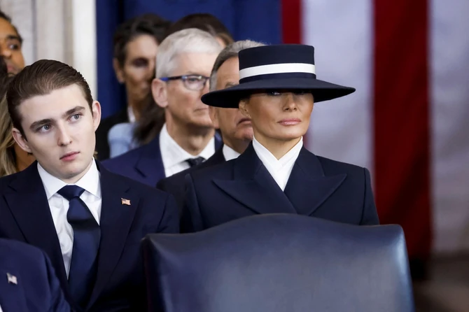 Baron i Melanija Tramp 