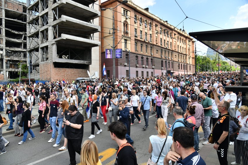 Beograd protestna šetnja