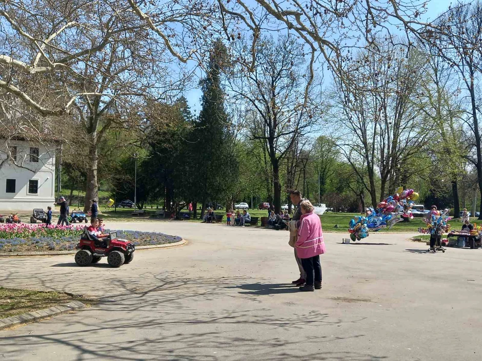 Jednom dečaku park je postao trkalište
