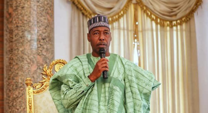 Borno state governor, Babagana Umara Zulum President Muhammadu Buhari's recent visit to Maiduguri shows he cares about the people of the state. [Twitter/@BashirAhmaad]