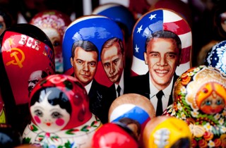 Matrioszka, niedźwiedź i wódka symbolami Rosji