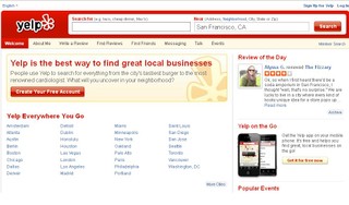 Rusza Yelp - wyszukiwarka usług lokalnych