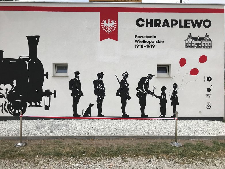 Mural w Chraplewie