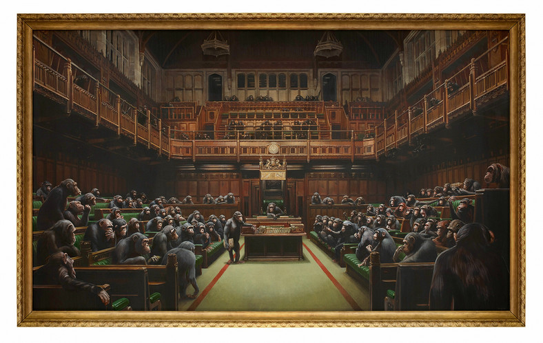 Banksy, "Devolved Parliament"