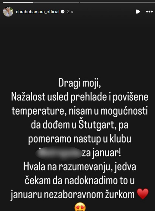Objava Dare Bubamare