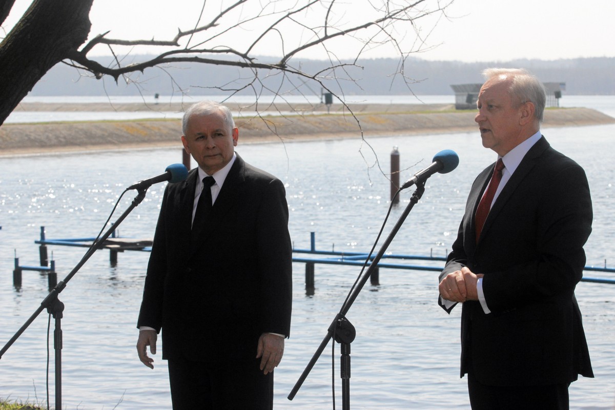 Jarosław Kaczyński i Bolesław Piecha