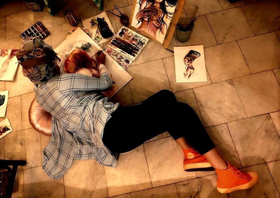 Mlada slikarka je stvarala kad joj je bilo najteže