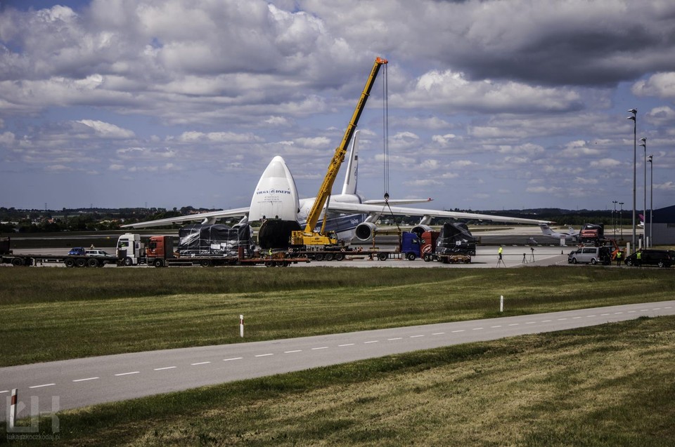 AN-124 Rusłan zawitał dzisiaj do Gdańska