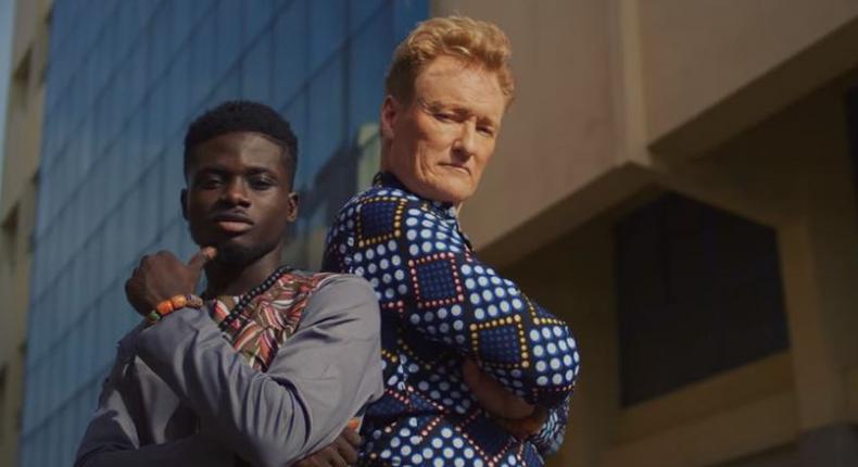 Kuami Eugene and Conan O'Brien