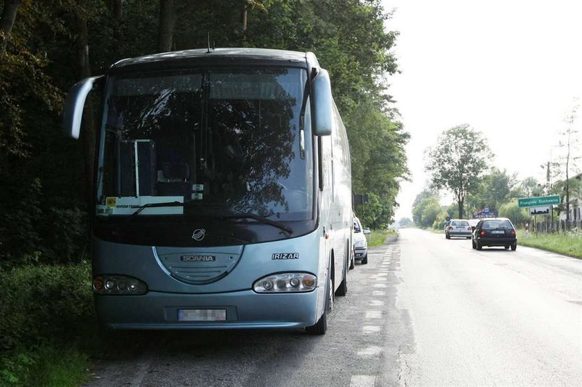 Wypadek autobusu pod Krakowem