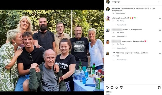 Andrija Bajić sa ćerkama i Malom Canom (Foto: Instagram/andrijabajic)