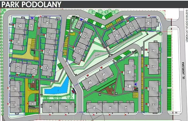 Plan osiedla Park Podolany, fot. PDW Deweloper