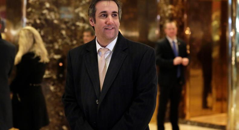 Cohen at Trump Tower in New York in 2016.