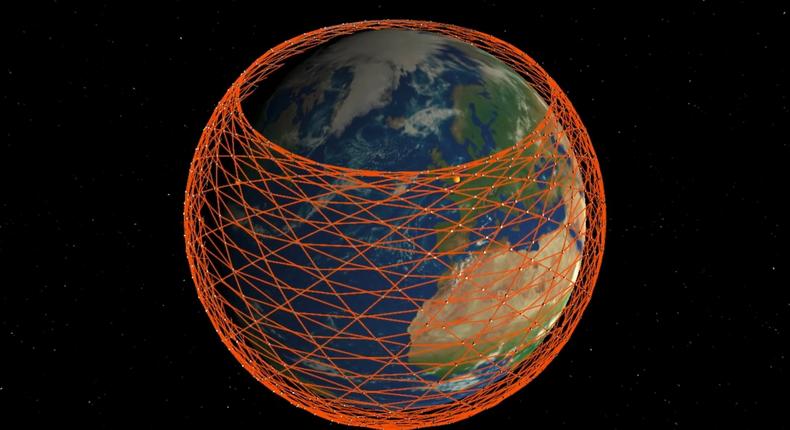 spacex starlink satellite internet global network simulation model illustration courtesy mark handley university college london ucl youtube 002