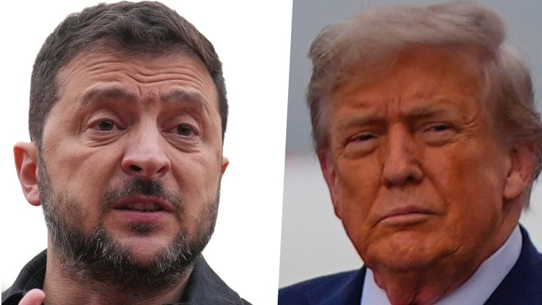 Prezidenti Volodymyr Zelenskyj (Ukrajina), Donald Trump (USA) a Vladimir Putin (Rusko).