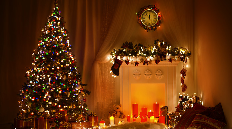 Ha aludni megy, a karácsonyfa égőit kapcsolja le / Fotó: Shutterstock