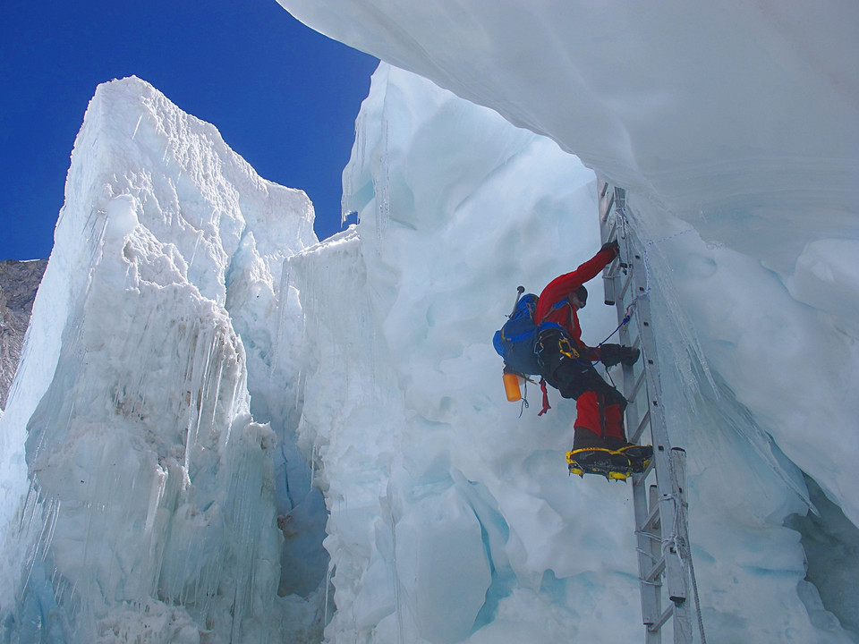 Icefall - najbardziej niebezpieczny odcinek drogi wspinaczkowej na Everest