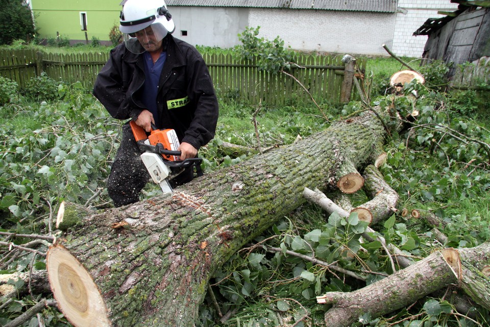 Krajobraz po trąbie powietrznej