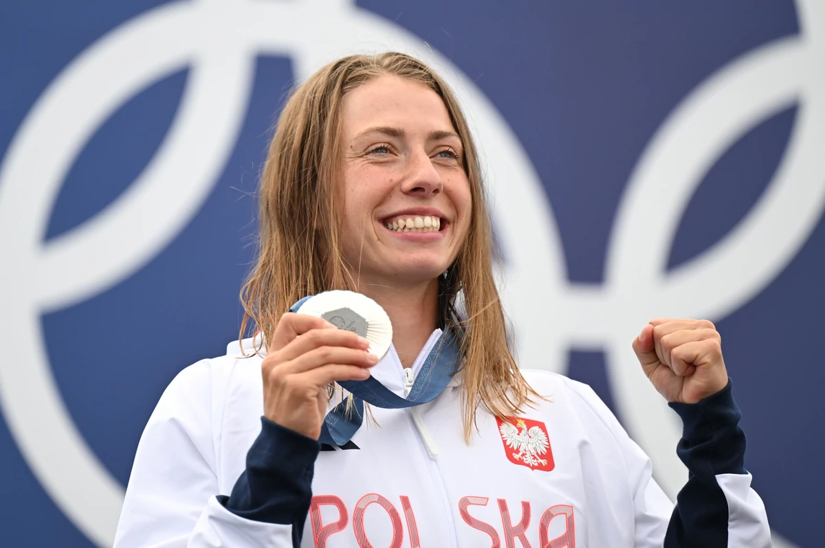  Paryż 2024. Mamy pierwszy medal Klaudia Zwolińska na podium w slalomie K1