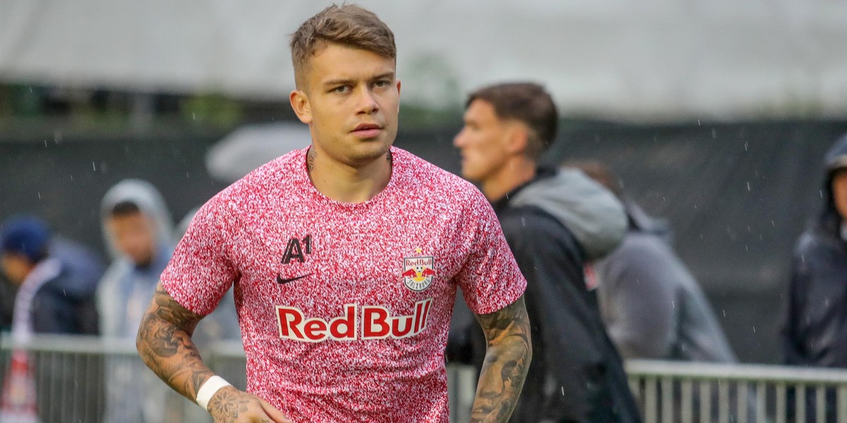 Kamil Piątkowski w barwach Red Bull Salzburg. 