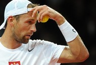 Łukasz Kubot w pojedynku z Lleytonem Hewittem 