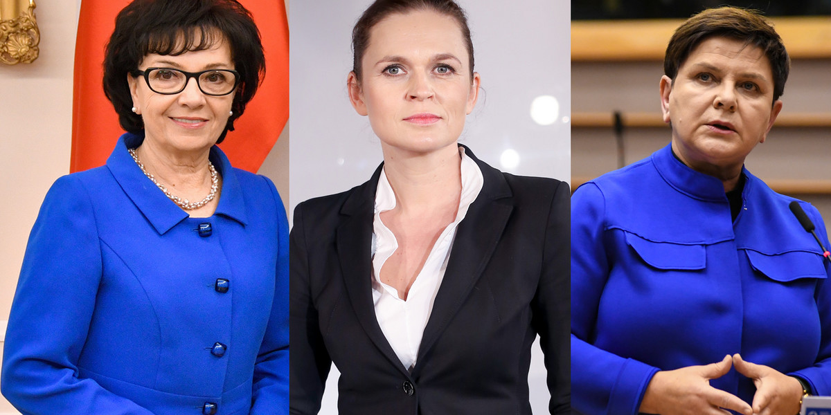 Elżbieta Witek, Barbara Nowacka i Beata Szydło.