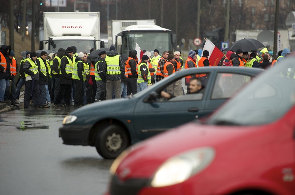 Protest rybaków w Gdańsku