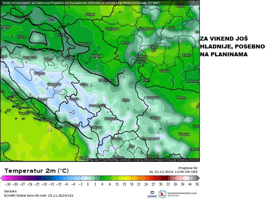 U subotu i nedelju će biti još hladnije