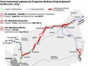 Nowe inwestycje wpisane do Programu Budowy Gróg Krajowyxh na lata 2011-2015