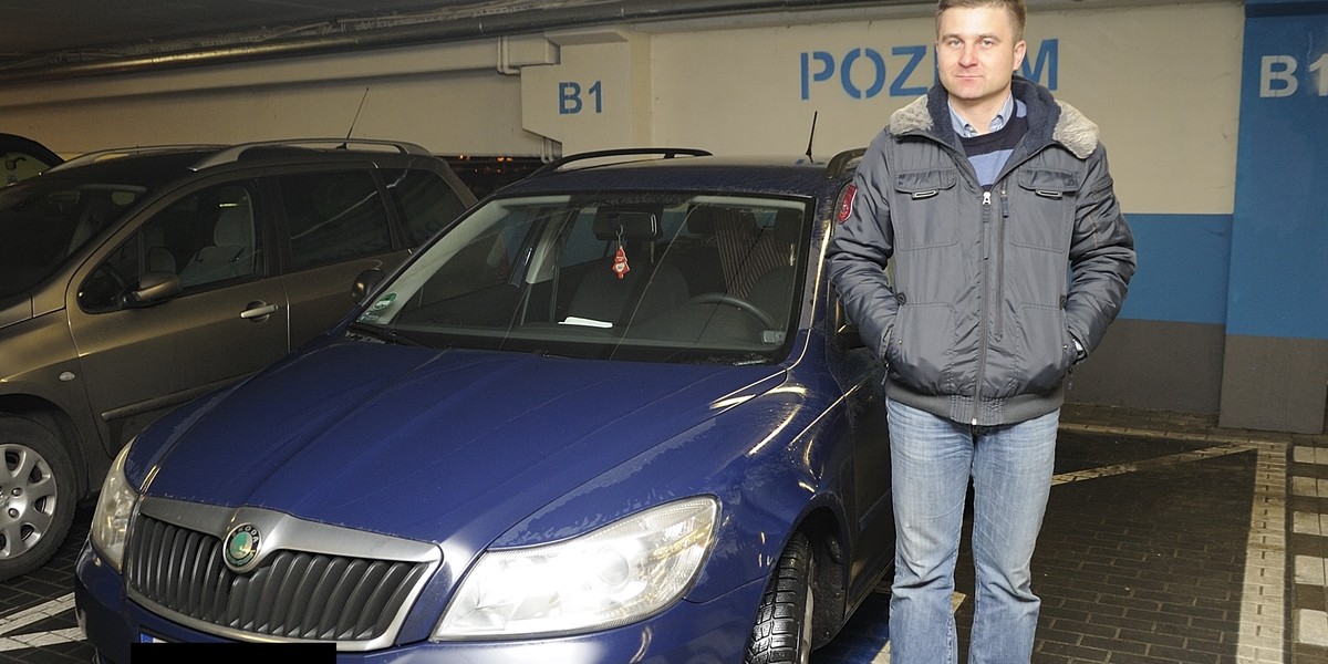 Arkadiusz Osiński i jego Szybka Skoda Octavia