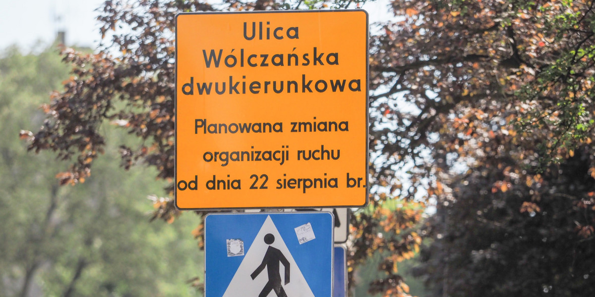 zmiana organizacji ruchu w Łodzi