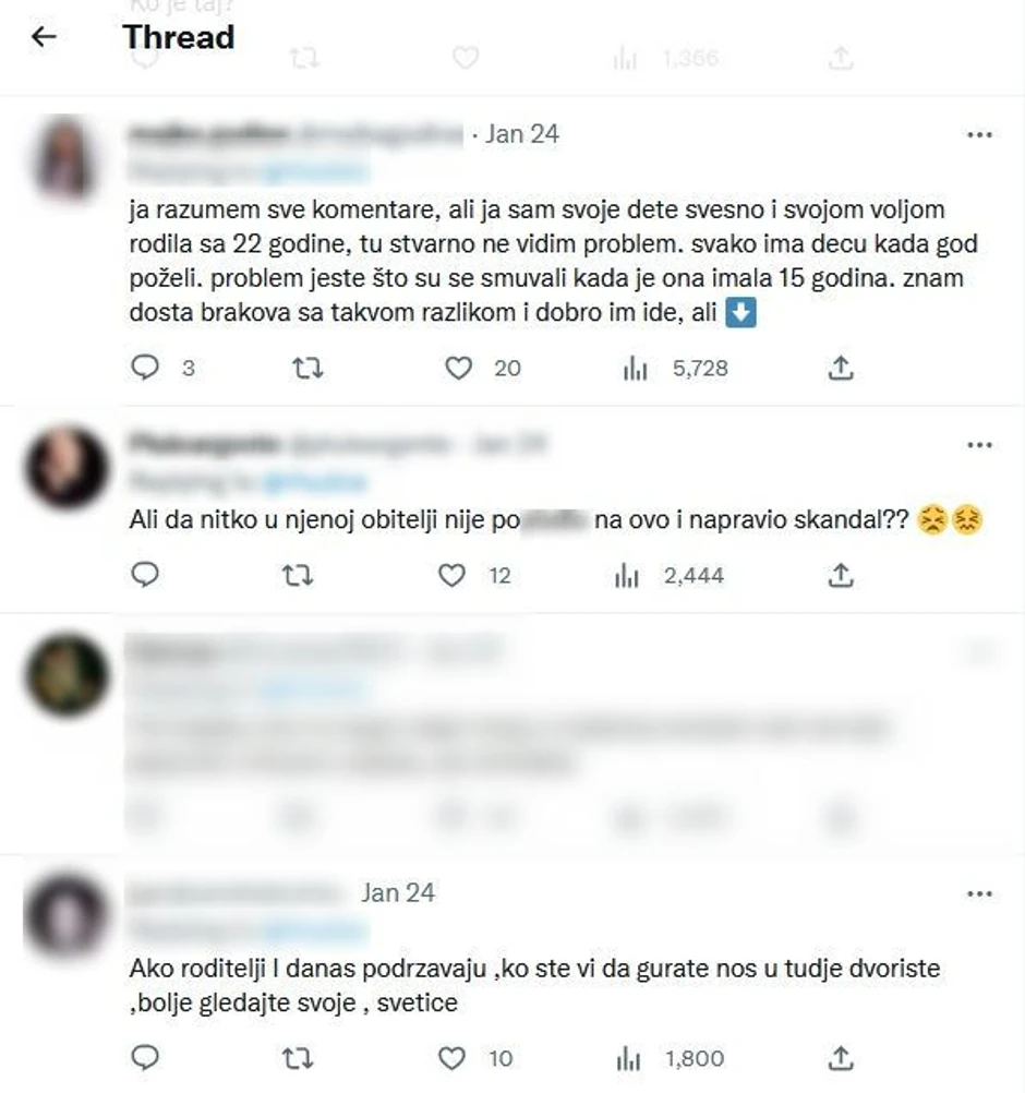 Komentari na Tviteru