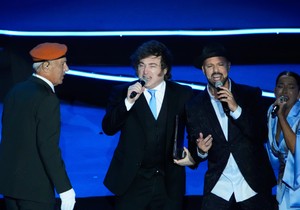 Havijer Milej na proslavi 78. godišnjice države Izrael