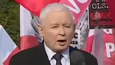 Incydent na demonstracji PiS. Jarosław Kaczyński zareagował na okrzyk