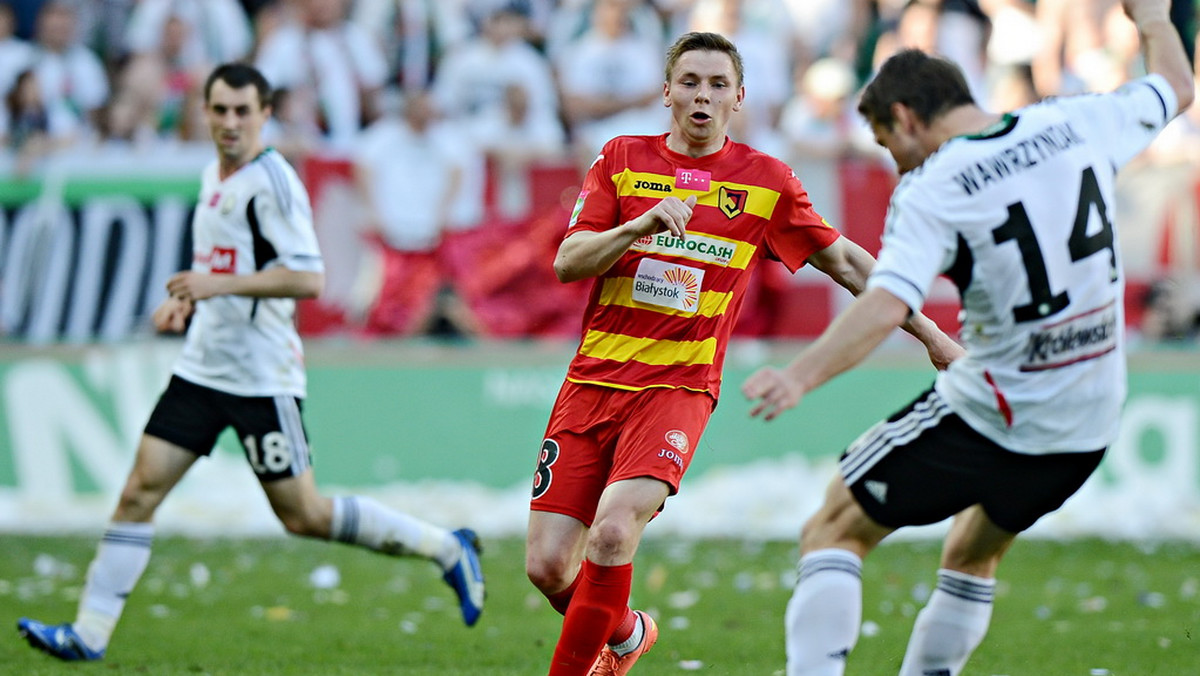 W meczu 28. kolejki T-Mobile Ekstraklasy Legia Warszawa zremisowała z Jagiellonią Białystok 1:1 (0:0) (fot. Mateusz Kostrzewa/legia.com).